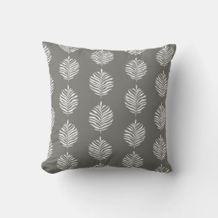 Coussin Motif de feuille de palme côtière Foghorn