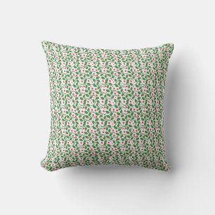 Coussin Motif de feuille florale rouge, sans couture botan