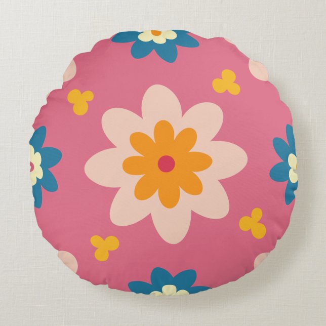 Coussin Motif de fleurs (Devant)