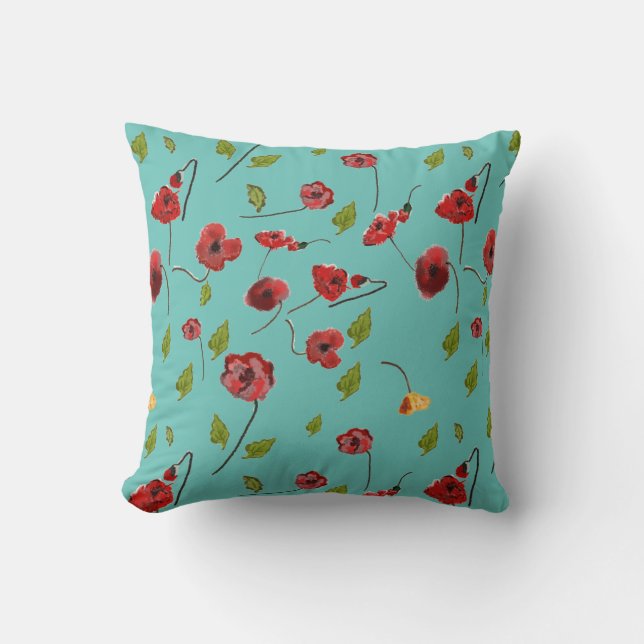 Coussin motif de fleurs (Recto)