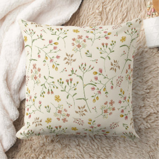 Coussin Motif de fleurs d'aquarelle