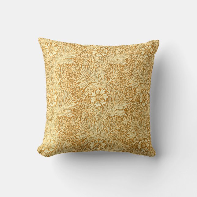 Coussin Motif de fleurs élégant de William Morris (Recto)