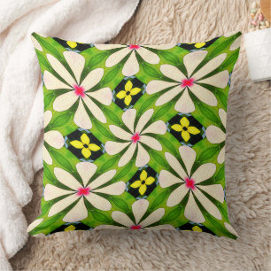 Coussin Motif de fleurs esthétiques