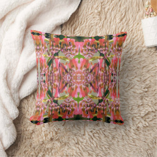 Coussin Motif de fleurs roses