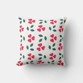 Coussin Motif de fleurs roses