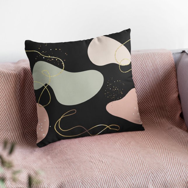 Coussin Motif de formes organiques géométriques Boho Abstr (Créateur téléchargé)