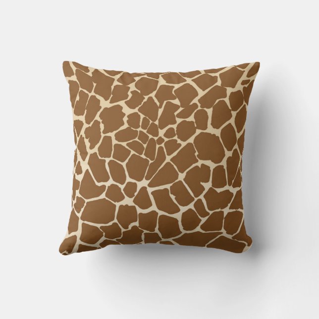 Coussin Motif de fourrure Giraffe Imprimer (Verso)