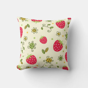 Coussin Motif de fraises