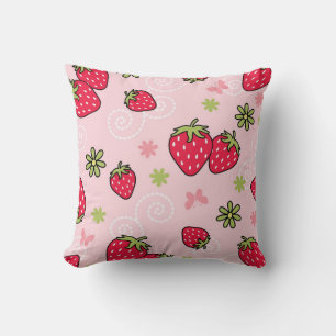 Coussin Motif de fraises