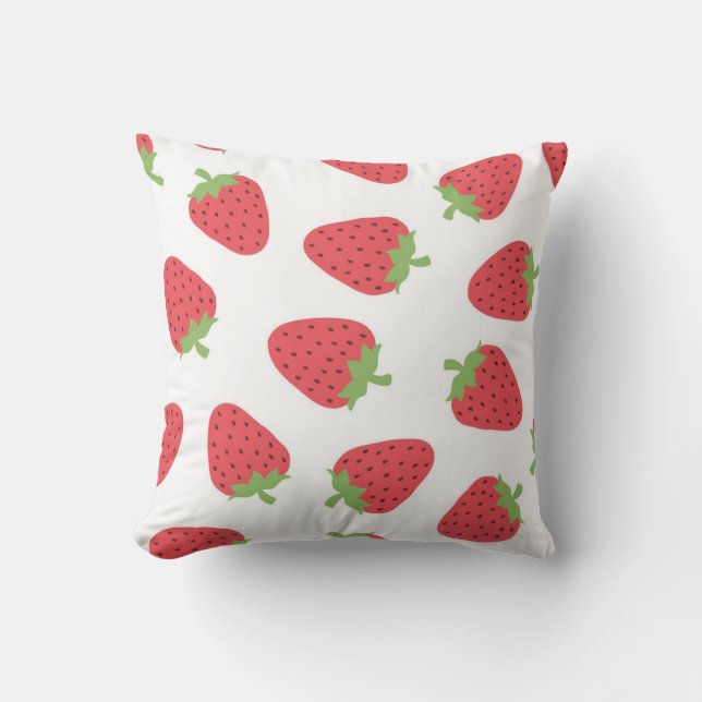 Coussin Motif de fraises (Recto)