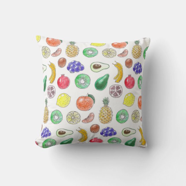 Coussin Motif de fruits (Recto)