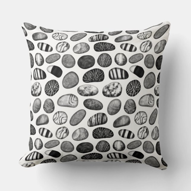 Coussin Motif de galets (Recto)