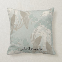 Motif de jardin de paradis de Taupe et de bleu
