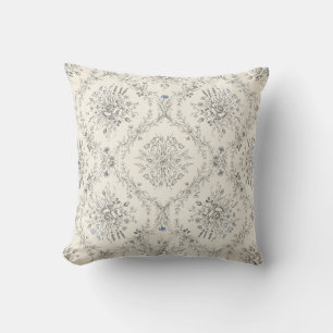 Coussin Motif de jardin floral botanique vintage
