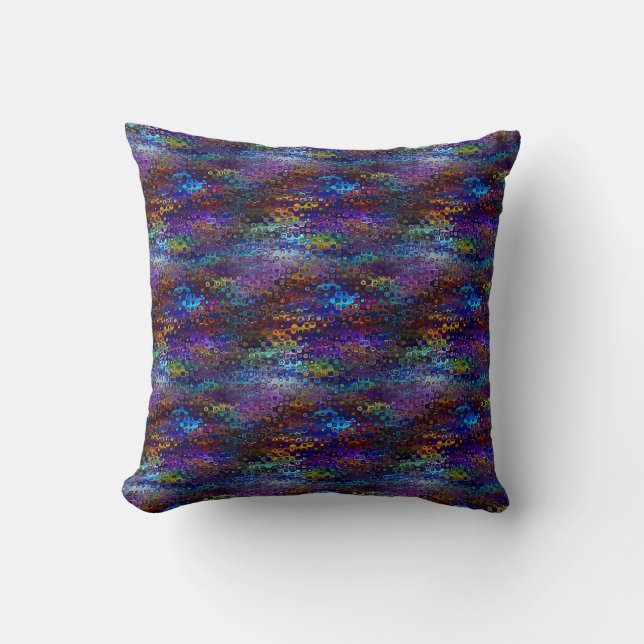 Coussin Motif de la mer des points (Recto)