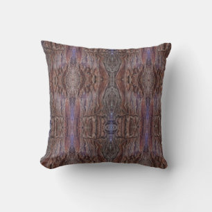 Coussin Motif de la nature Woodgrain Abstrait Rustique Bro