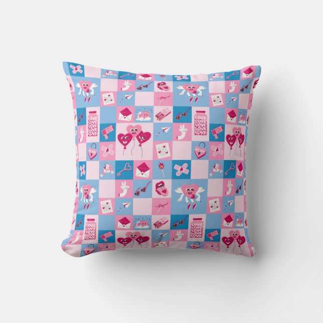 Coussin Motif de la Saint-Valentin (Recto)