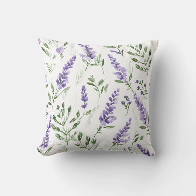Coussin Motif de lavande (Recto)