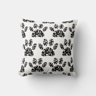 Coussin Motif de l'Empreinte de patte Tribal Tattoo Dog