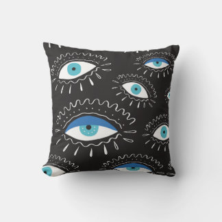 Coussin Motif de mode pour les yeux tribaux