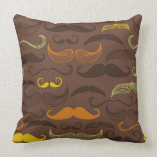 Coussin Motif de moustache, rétro style 5