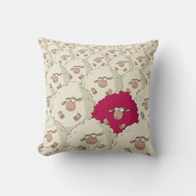 Coussin Motif de moutons (Recto)