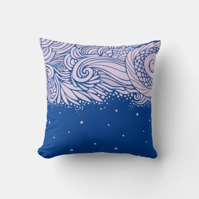 Coussin Motif de neige (Recto)