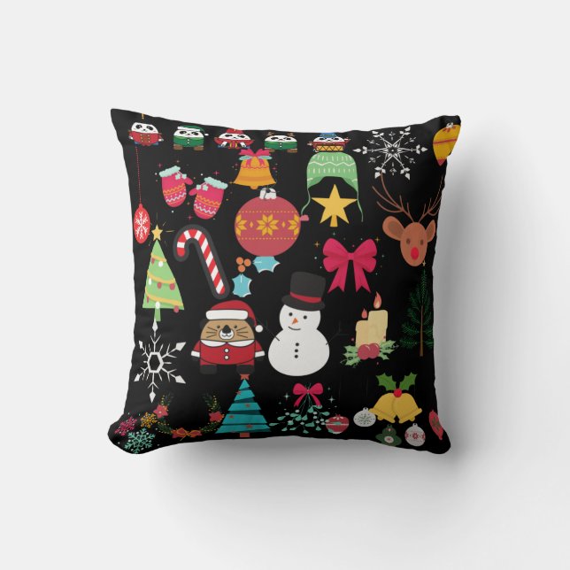 Coussin Motif de Noël (Recto)