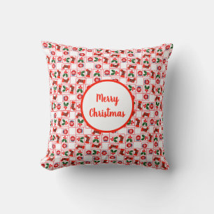 Coussin Motif de Noël festif