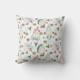 Coussin Motif de Noël Gnome d'hiver