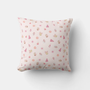 Coussin Motif de Noël rose cosy