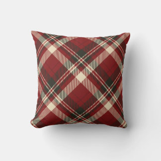 Coussin Motif de Noël rouge moderne