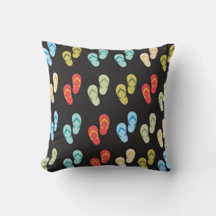 Coussin Motif de palmes de plage