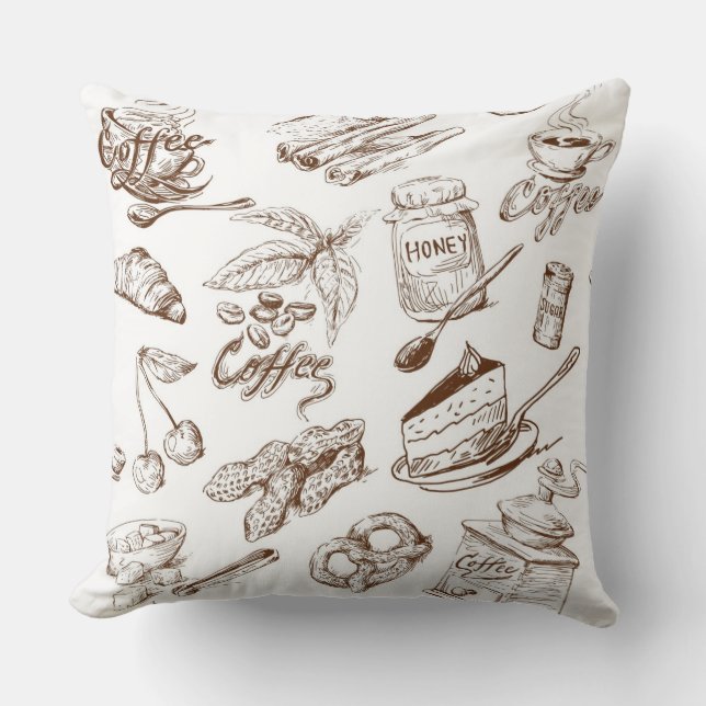 Coussin Motif de papier (Recto)