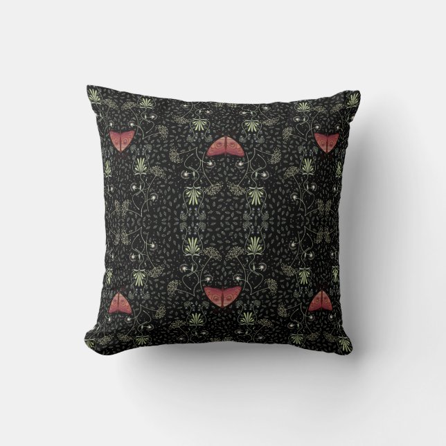 Coussin Motif de papillon de nuit  (Recto)