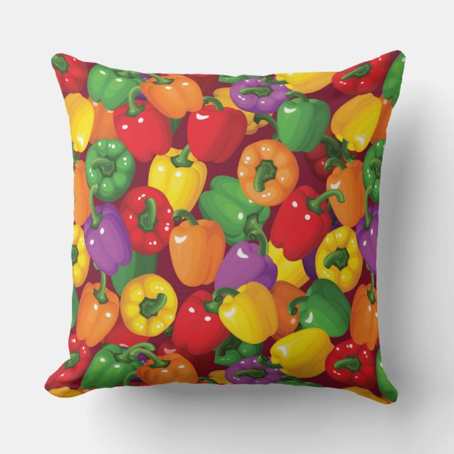 Coussin Motif de paprika (Recto)