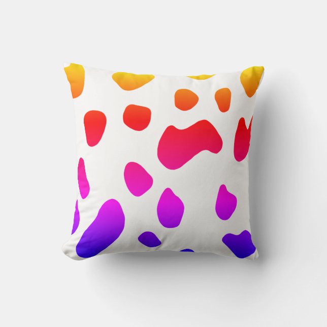 Coussin Motif de patchs couleur vaches (Recto)