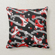 Motif de patinage à roulettes Rockabilly