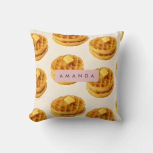Coussin Motif de petit déjeuner personnalisé