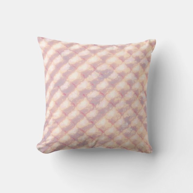 Coussin Motif de quatrefeuilles abstrait pastel lumineux (Recto)