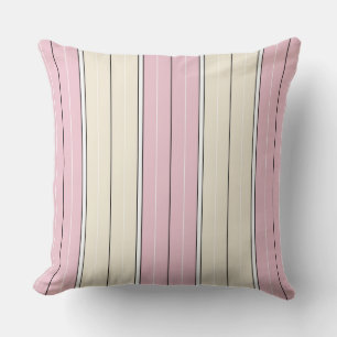 Coussin Motif de rayure verticale à couleur douce Design