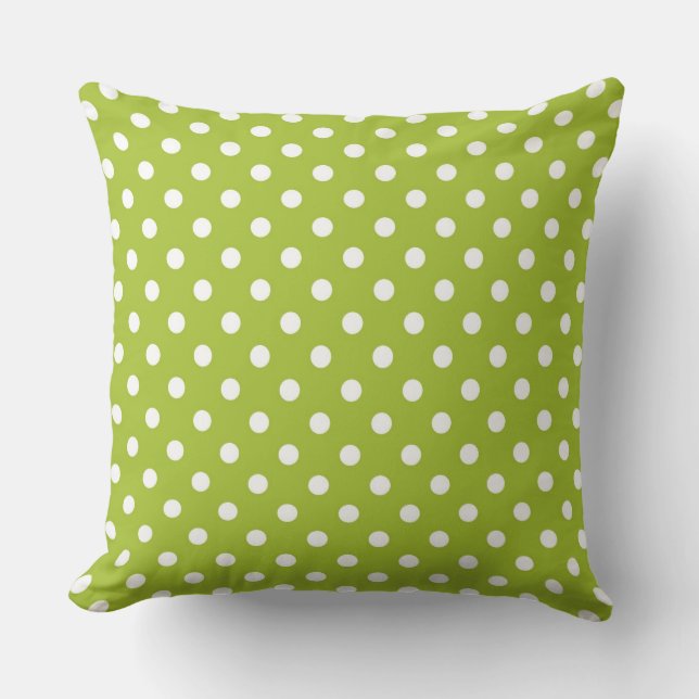 Coussin Motif de ressort avec le pois blanc (Recto)