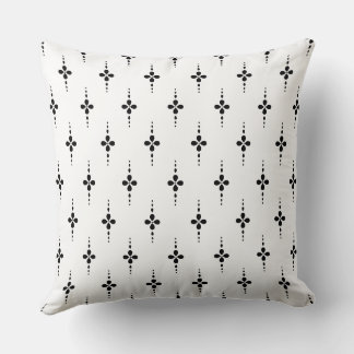 Coussin Motif de style scandinave noir et blanc