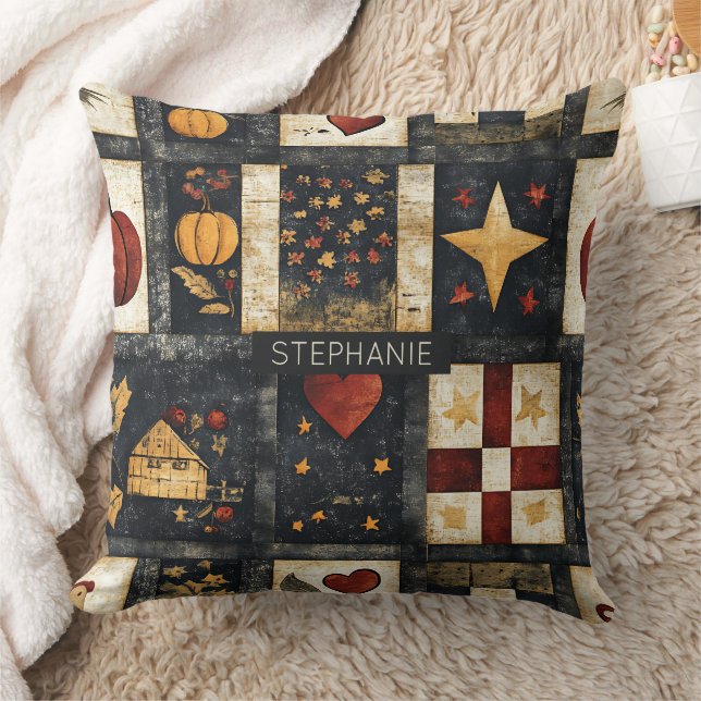 Coussin Motif de surface composée d'automne principal | Ré (Couverture)