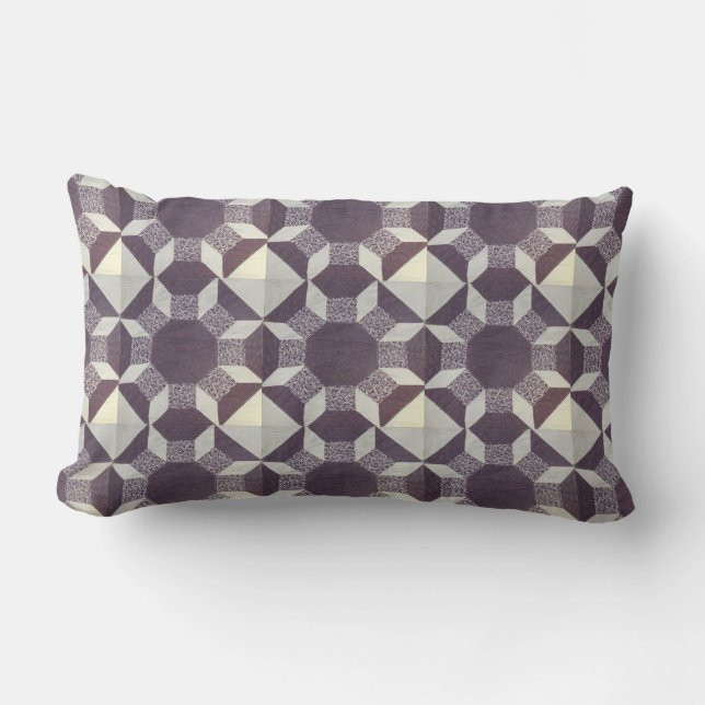 Coussin - Motif de surface composée violette (Recto)