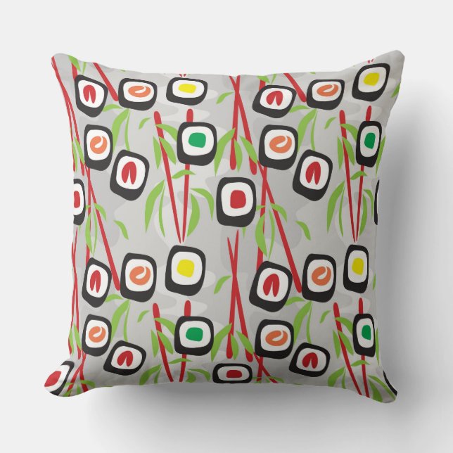 Coussin Motif de sushi (Recto)