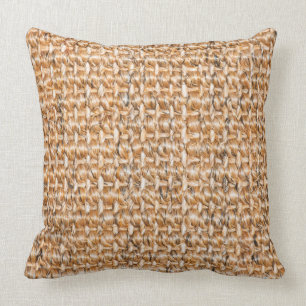 Coussin Motif de tapis Sisal