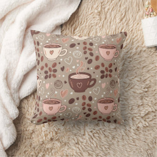 Coussin Motif de tasse de café cosy (8)