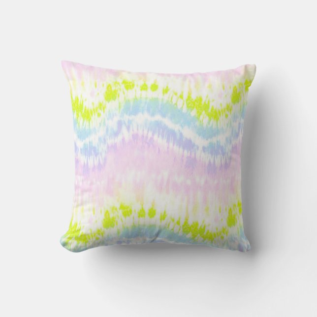 Coussin Motif de teinture d'aquarelle Pastel (Recto)