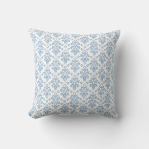 Coussin Motif de toile bleu français